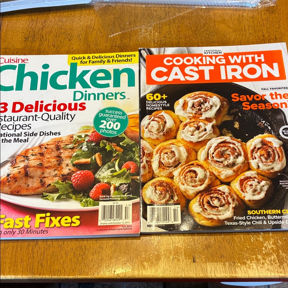 Cooking with Cast Iron Magazine and Chicken Dinners